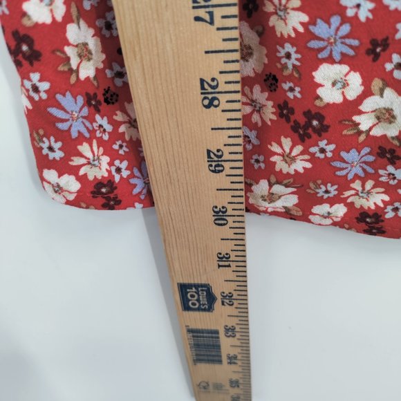 FOREVER 21 Women's Floral Maxi Dress  RED XL - Picture 9 of 12